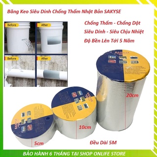 💥5cm /10cm / 20cm💥Băng Keo Chống Thấm Sakyse,chống thấm trên mọi bề mặt mái tôn trần sàn xịt, Miếng Dán Chống Thấm Dột