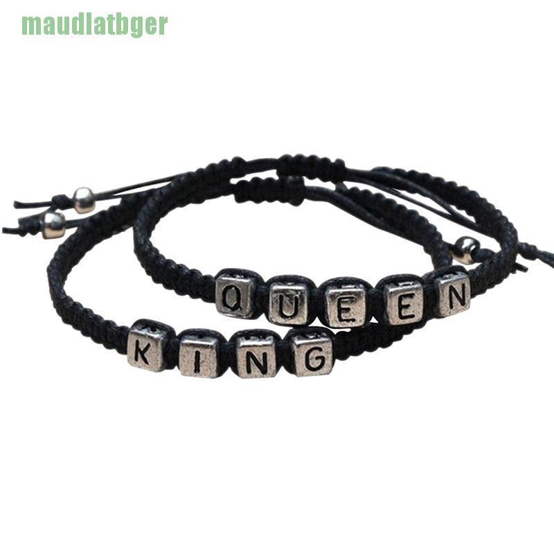 Vòng đeo tay đôi handmade kiểu King và Queen làm quà tặng cho các cặp đôi/ đám cưới