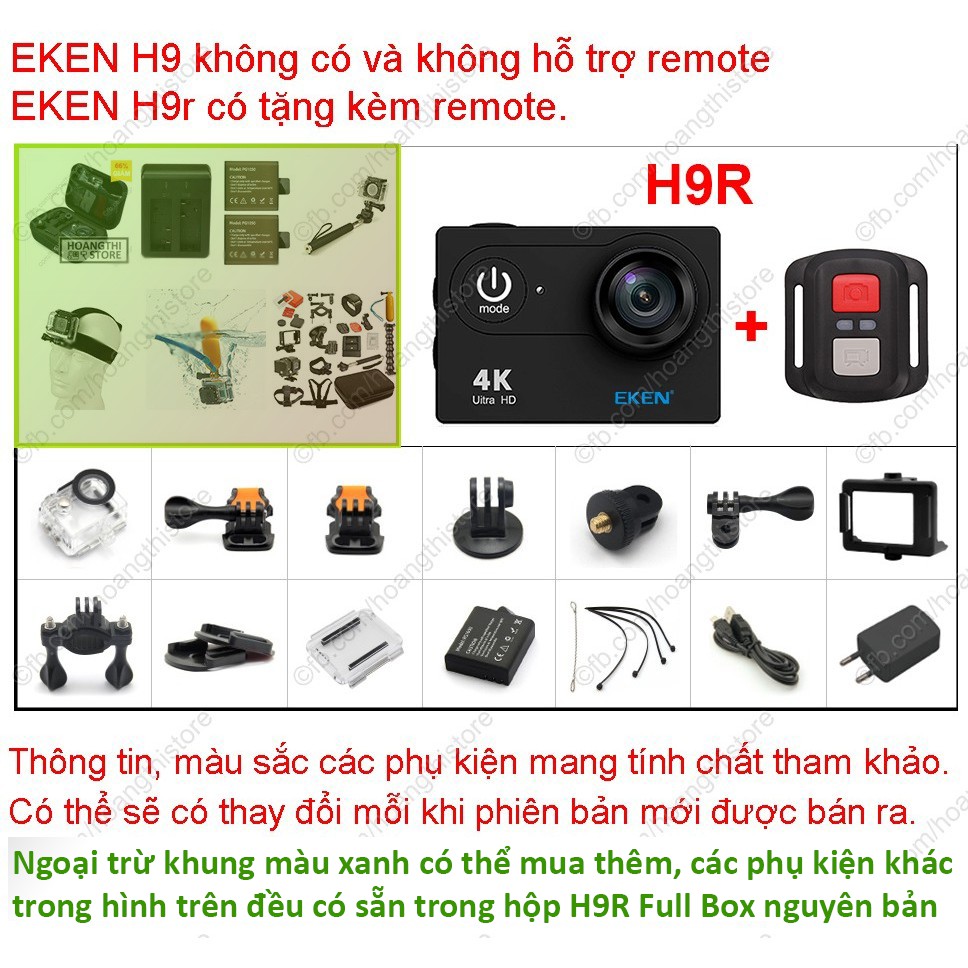 ✔️ Camera Eken h9r bản 20MP tặng Thẻ nhớ 32GB kèm combo Pin Sạc Hành trình động thể thao phượt H9R V9 v8 v7.0 Chính hãng | BigBuy360 - bigbuy360.vn