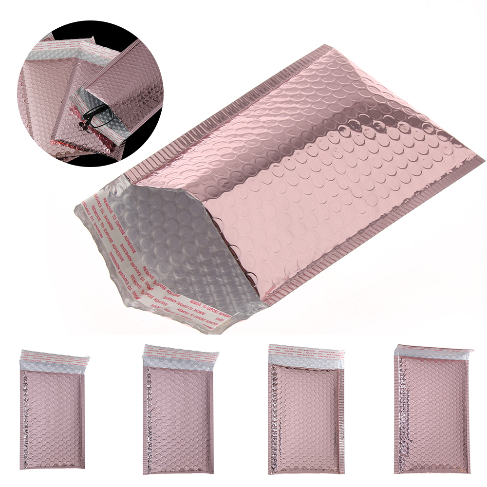 PEONY /5pcs Shipping Foam Foil Protector Moistureproof Vibration Bag Packaging Envelope Waterproof Plastic Shockproof Anti-fall Mailers Coextruded Film