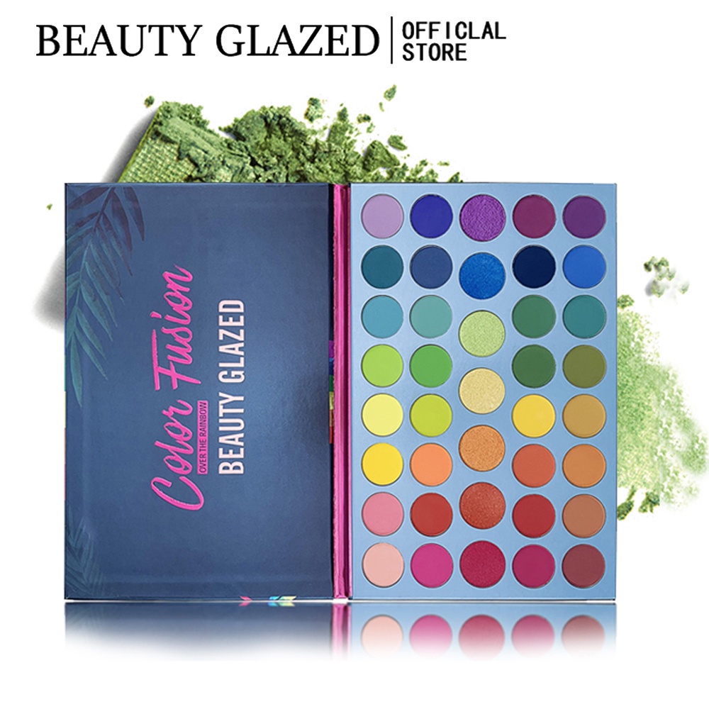 Bảng phấn mắt chống thấm nước màu cầu vồng 39 sắc cầu vồng BEAUTY GLAZED