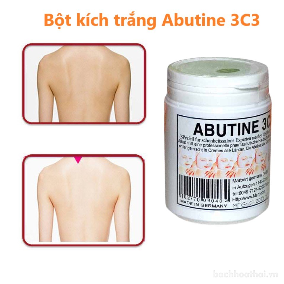 Bột ƙích trắŉg da Abutine 3C3 chuẩn Đức