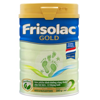 Sữa bột Frisolac Gold  2 380g_850g (Mẫu Mới)