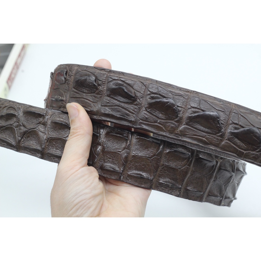 Dây Nịt Nam, Dây Thắt Lưng Gai Da Cá Sấu Bản 3.8cm Bản Liền Không Nối Sản Phẩm Kèm Mặt Khóa Cao Cấp Bảo Hành 12 Tháng