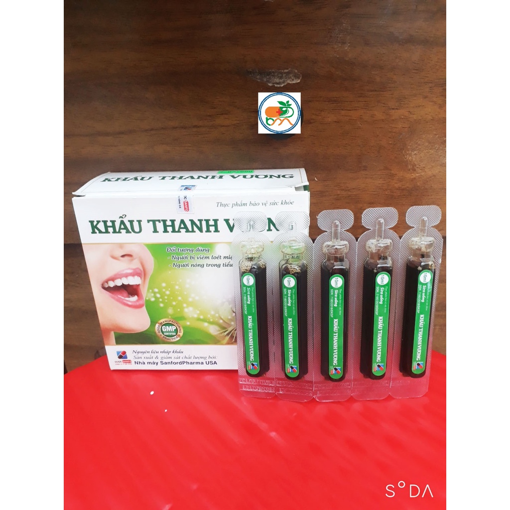Siro KHẨU THANH VƯƠNG, hỗ trợ thanh nhiệt giải độc, giúpgiảm loét miệng, nhiệt miệng, chảy m.áu chân răng, chảy m.áu cam