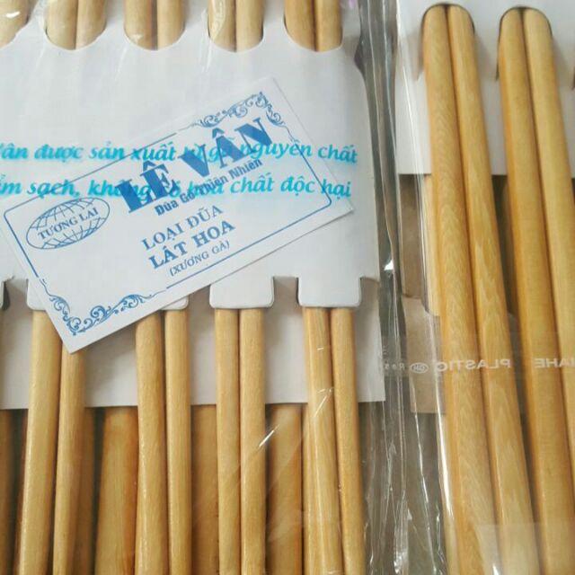 Đũa gỗ thiên nhiên cao cấp Lê Vân