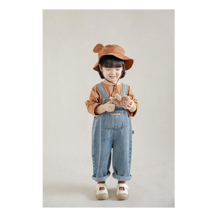 Hàng Mới Về Quần Yếm Denim Phong Cách Hàn Quốc Nhật Bản Nhật Bản Mới 2022 Cho Bé Gái