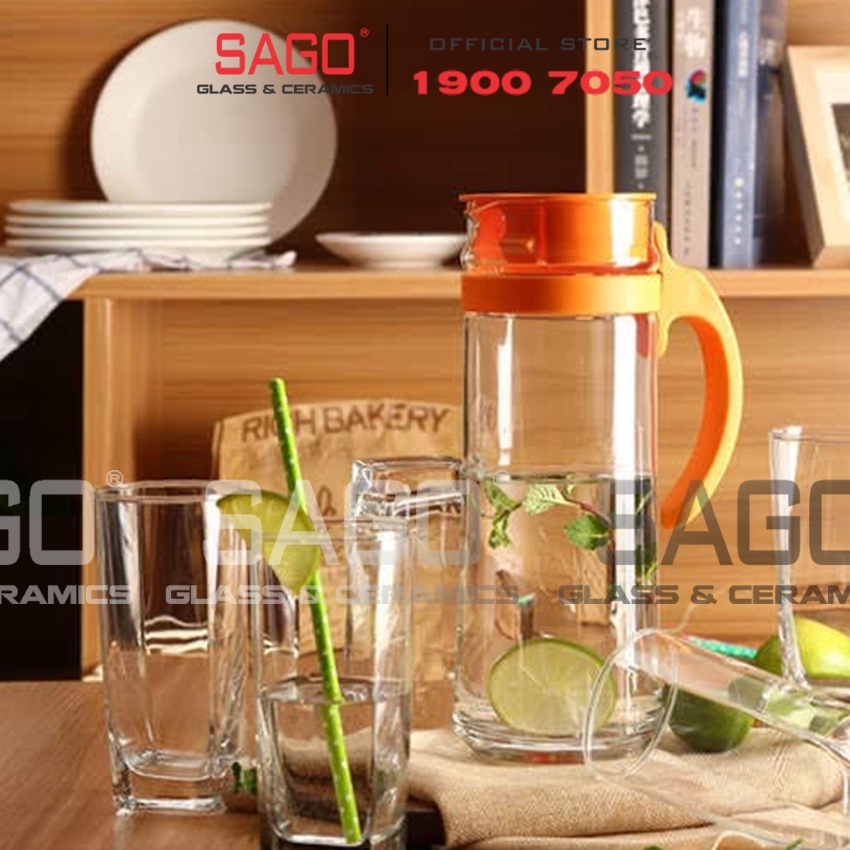 Bình Nước Thủy Tinh Ocean Patio Pitcher 1265ml Cao cấp | Nhập Khẩu Thái Lan