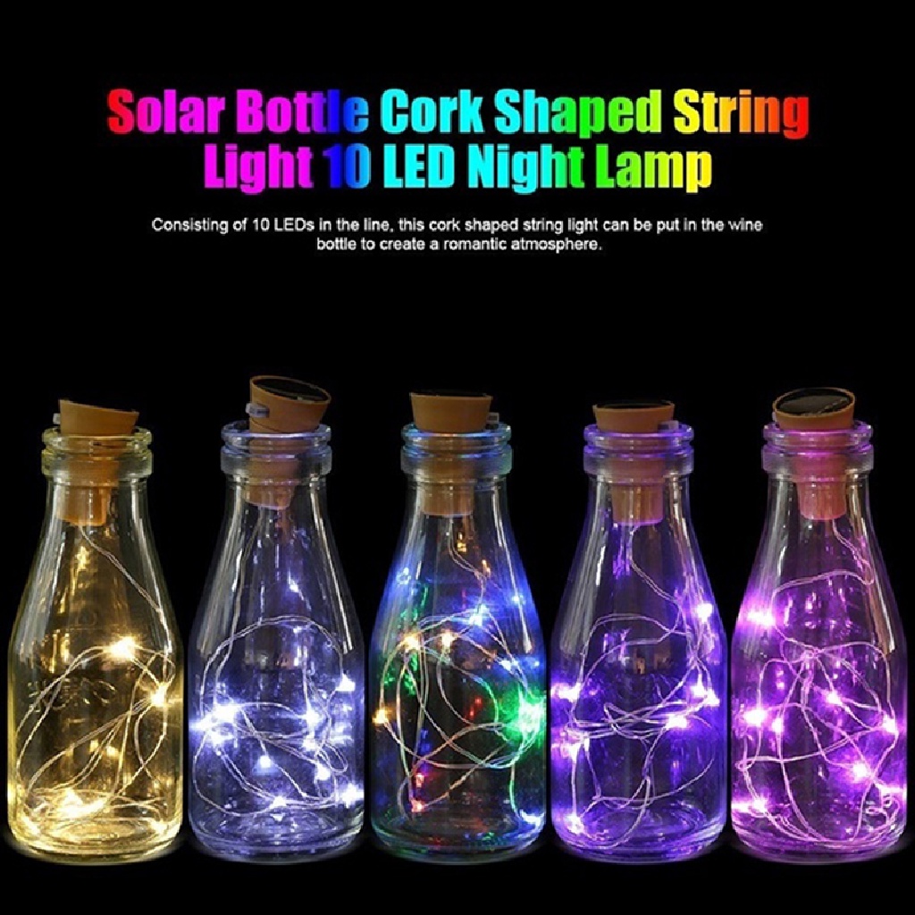 Dây Đèn LED Trang Trí Chai Rượu Sử Dụng Năng Lượng Mặt Trời