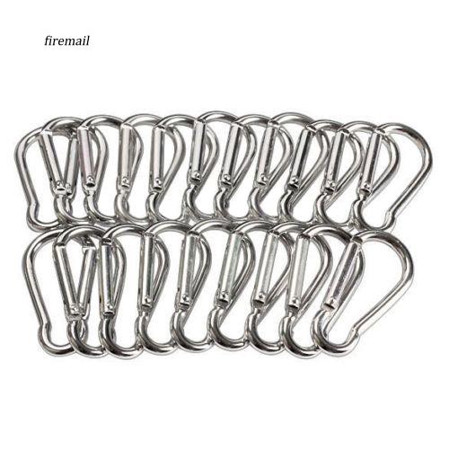 Set 20 Móc Lò Xo Bằng Nhôm Đa Năng Tiện Dụng Khi Chơi Thể Thao