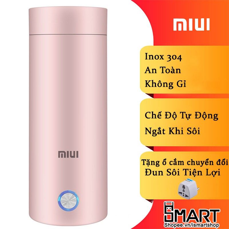 Bình giữ nhiệt, đun nước Xiaomi Miui - Cầm Tay Tiện Lợi