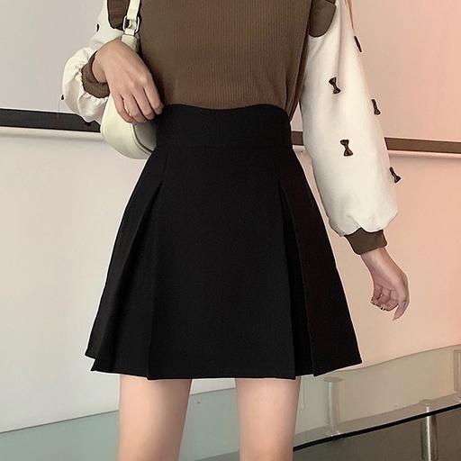 BIGSIZE Nữ chân váy chữ a dáng dài lưng cao màu đen mùa thu Phong cách Hàn Quốc cho người mập béo 45-100kg quảng châu cao cấp | BigBuy360 - bigbuy360.vn