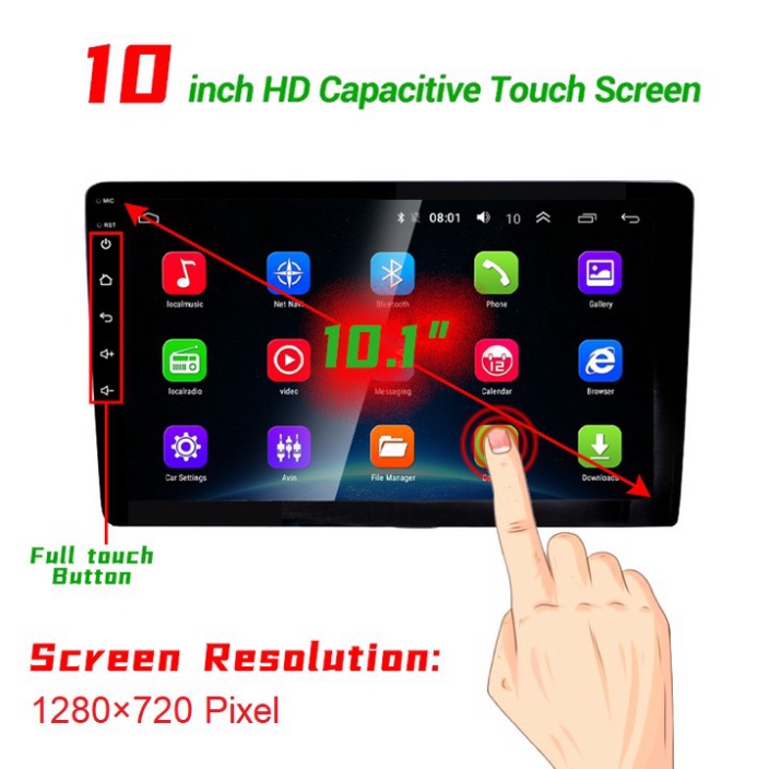 Màn hình DVD Android dành cho ô tô thương hiệu Phisung - Tính năng 4G, Wifi, Ram 3G,Rom 32G - Kích thước 9inch và 10inch