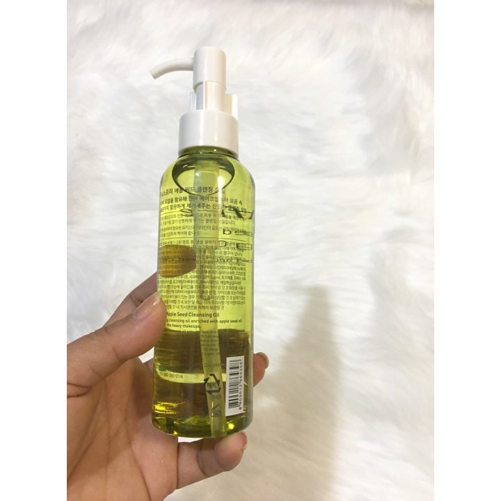 Dầu Tẩy Trang táo xanh Innisfree Apple Seed Cleansing Oil Innisfree 150ml Hàn Quốc chính hãng