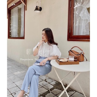 Áo Sơ Mi Tay Bồng 2 Màu