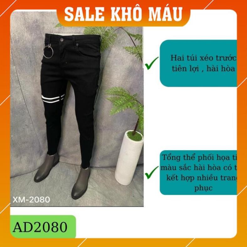 Quần Jean Nam Chất Bò VNXK AD2080TG Đen Phong Cách Soái Ca Mẫu Mới 2020 (44-70KG) | BigBuy360 - bigbuy360.vn