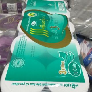 Giấy Hà Nội silk không lõi 10 cuộn 3 lớp