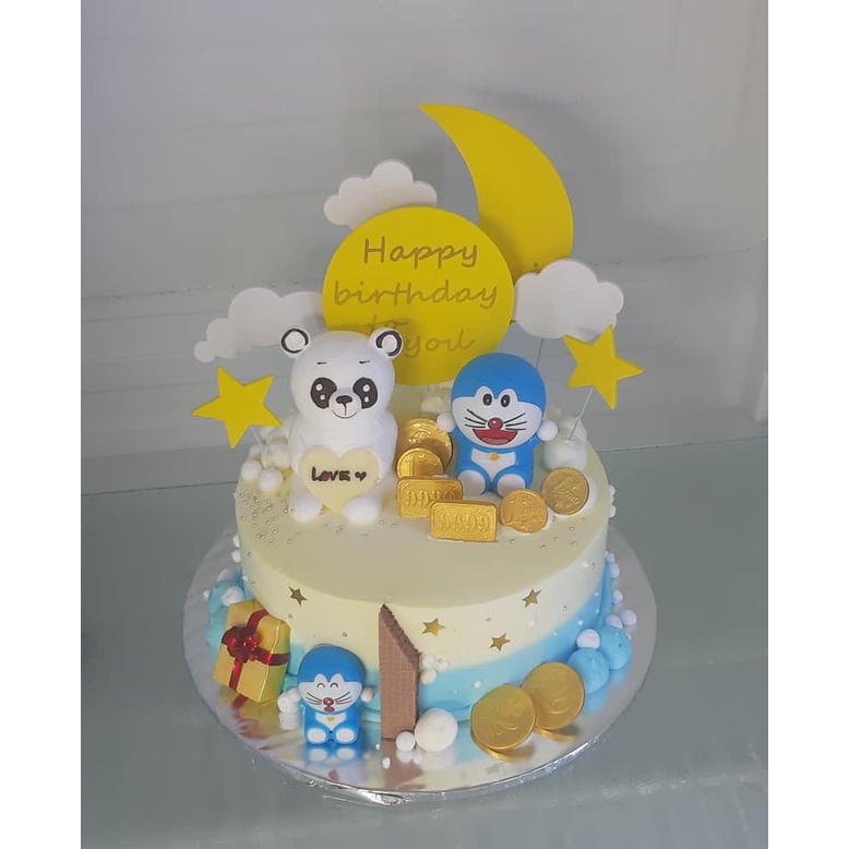 Bánh kem sinh nhật chủ đề hoạt hình nhân vật Doreamon
