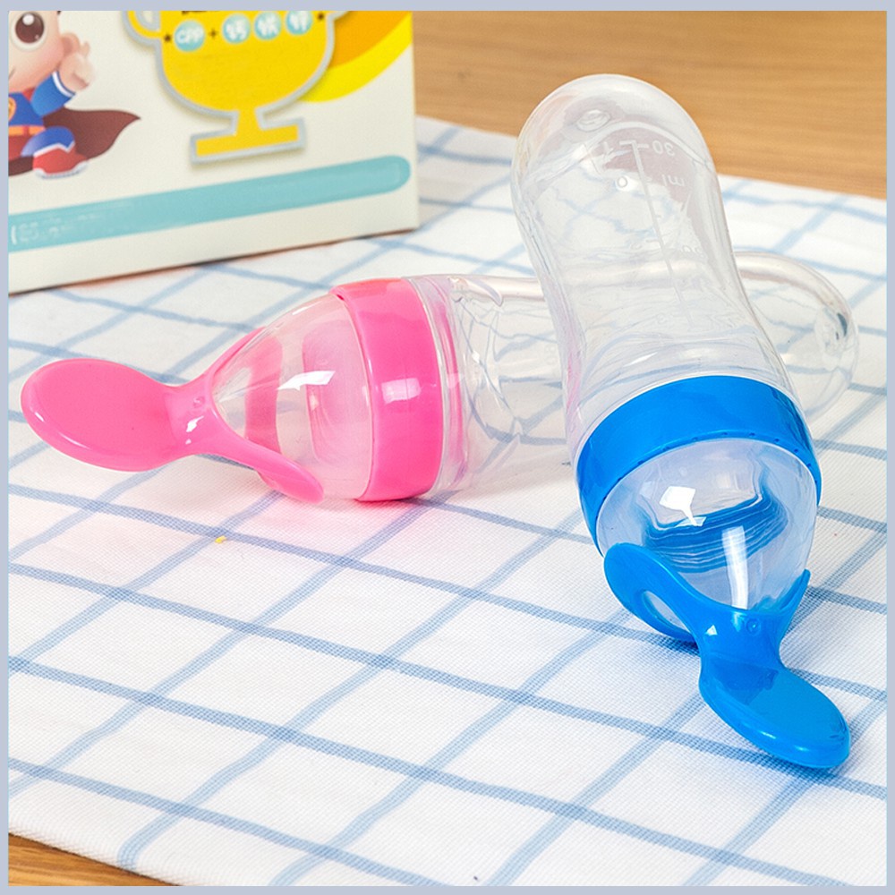 Bình thìa ăn dặm silicon cho bé 120ml