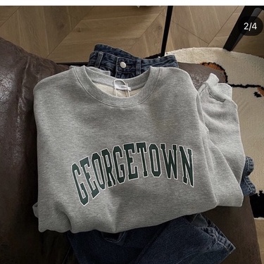 Áo Sweater Nỉ Xám Nam Nữ Unisex Form Rộng In Chữ Ulzzang | BigBuy360 - bigbuy360.vn