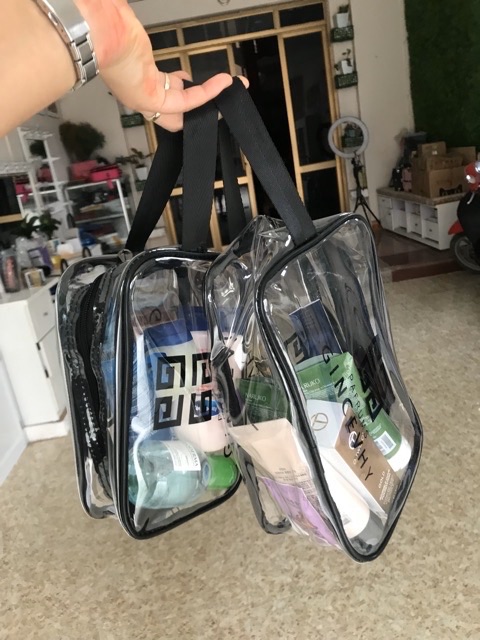 Set 3 túi nhựa trong đựng đồ đa năng loại dầy ( có ảnh chụp thật )