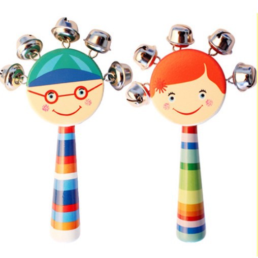 Xúc xắc mặt cười tròn có chuông phát ra tiếng kêu cho bé