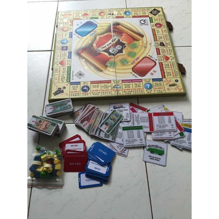 Jabi Toys - Bộ trò chơi cờ tỷ phú Mica cỡ lớn Made In Việt Nam KT 50cmx50cm Tomcityvn