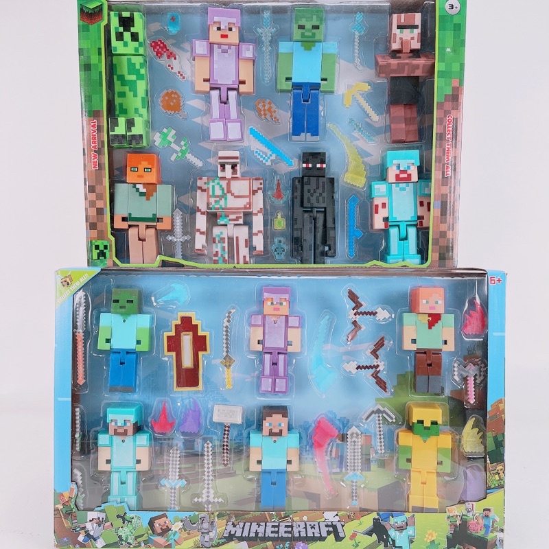 Bộ Đồ Chơi Mô Hình Nhân Vật Minecraft-Lego Nhân Vật-Set 6&8 Minecraft
