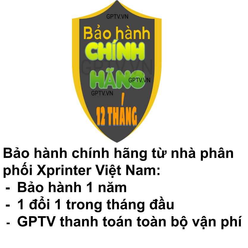 XP-420B [LAN+USB] máy in vận đơn TMĐT, phiếu gửi hàng, tem decal giá tiền, trà sữa, tự thiết kế khổ 115mm | BigBuy360 - bigbuy360.vn