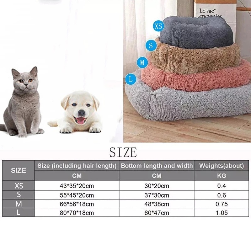 Đệm ngủ mềm mại hình vuông giữ ấm cho thú cưng
