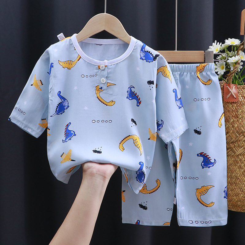 Bộ Đồ Ngủ Pijama Dài Tay Thời Trang Hàn Quốc Cho Bé Từ 3-8 Tuổi