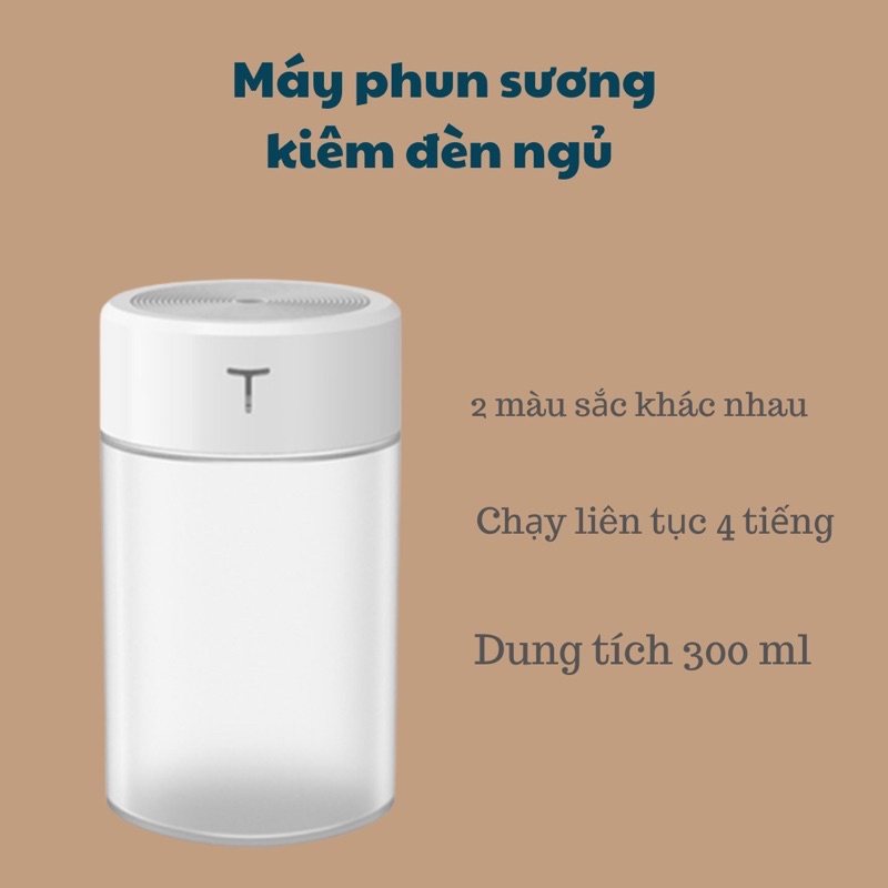 [ Ảnh thật] Máy phun sương tinh dầu / tạo ẩm có đèn led đổi màu cho phòng ngủ đơn giản trẻ trung