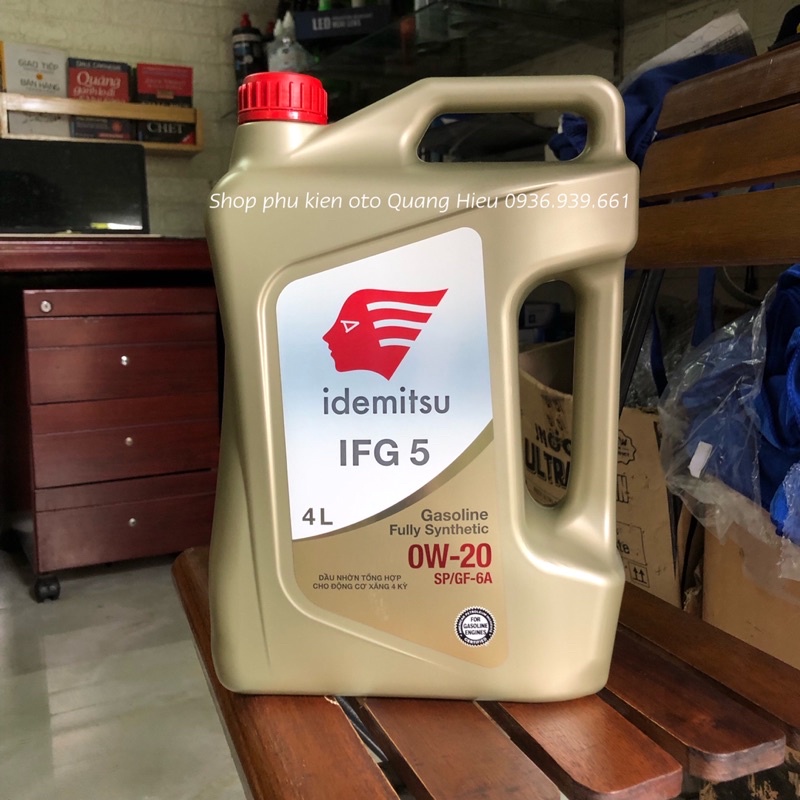 Dầu nhớt động cơ máy xăng IDEMITSU 0w20 SP/GF - 6A dành cho xe ô tô