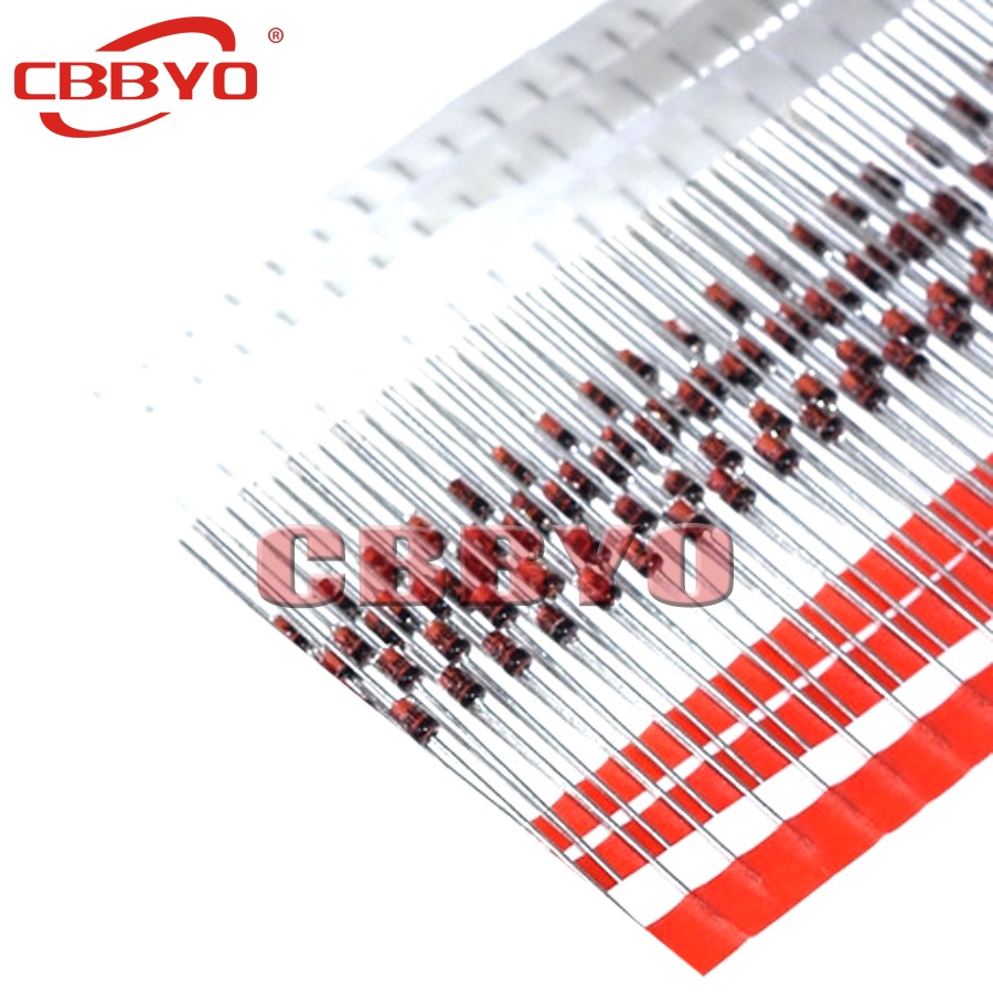 100 Đi Ốt Đi Ốt Zener 0.5W 2.2V ~ 30V BZX55C2V2 BZX55C2V4 BZX55C2V7 BZX55C3V0 BZX55C3V3 Bz55C3V6 BZX55C3V9 BZX55C3V3