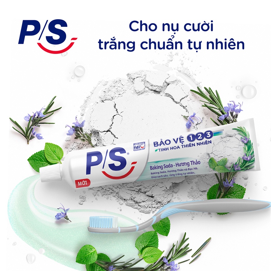 Kem đánh răng P/S Soda Hương Thảo 180g tặng kèm 30g