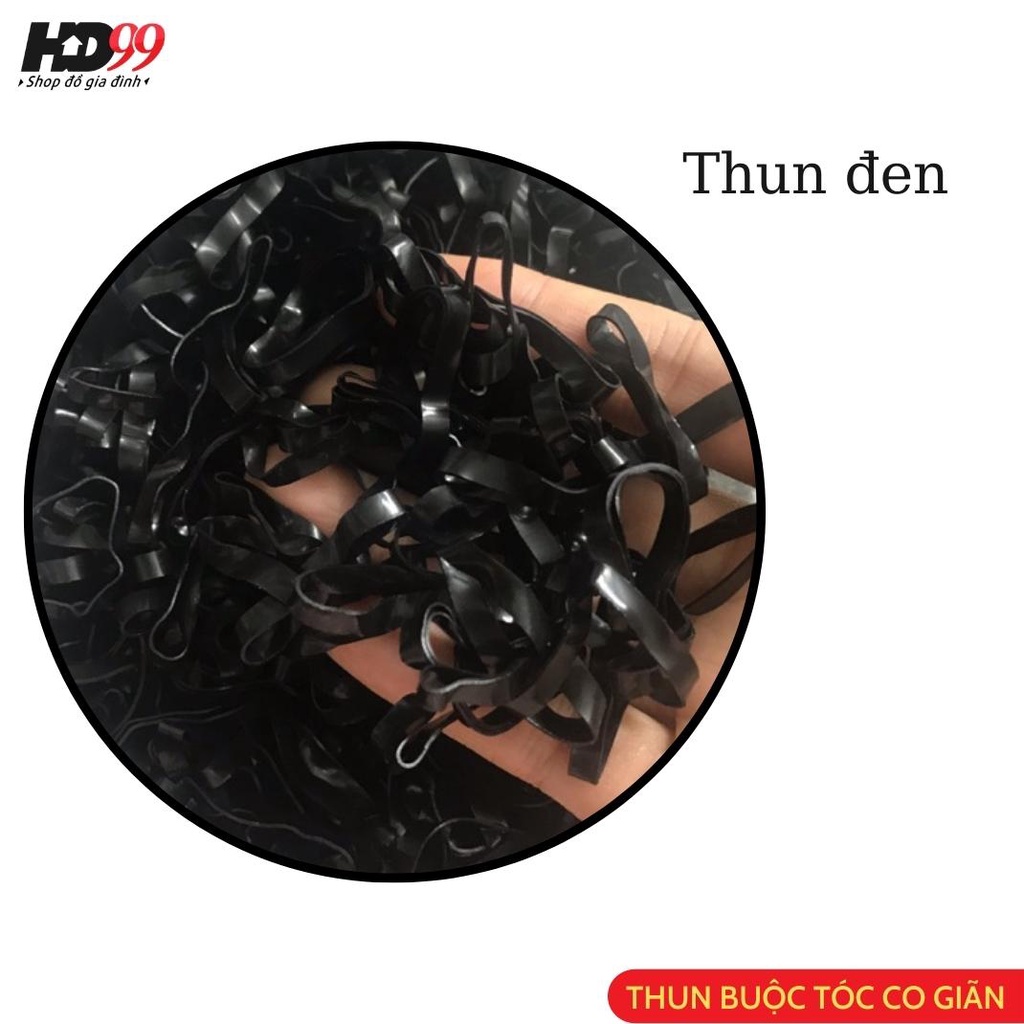 Thun Buộc Tóc, Chun Buộc Tóc Cao Su Nhiều Màu Sắc (Bịch)