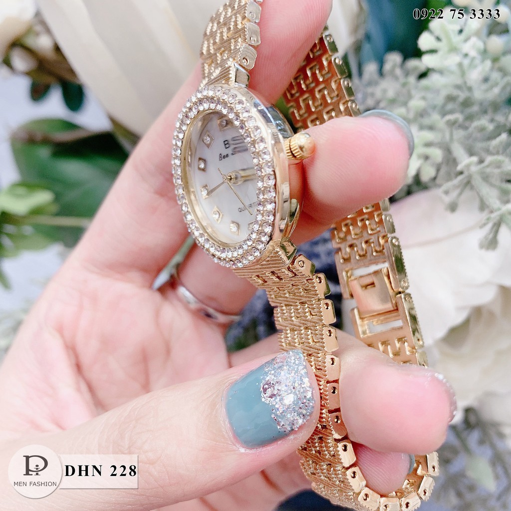 HÀNG NHẬP KHẨU -  Đồng hồ nữ BS - đính đá - máy nhật luxury  - Có hộp bảo hành - tặng vòng trang sức - DHN228 - HT.store