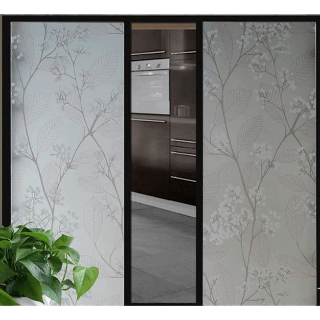 giấy dán kính Hoa Lá Hồng - khổ 45cm | BigBuy360 - bigbuy360.vn