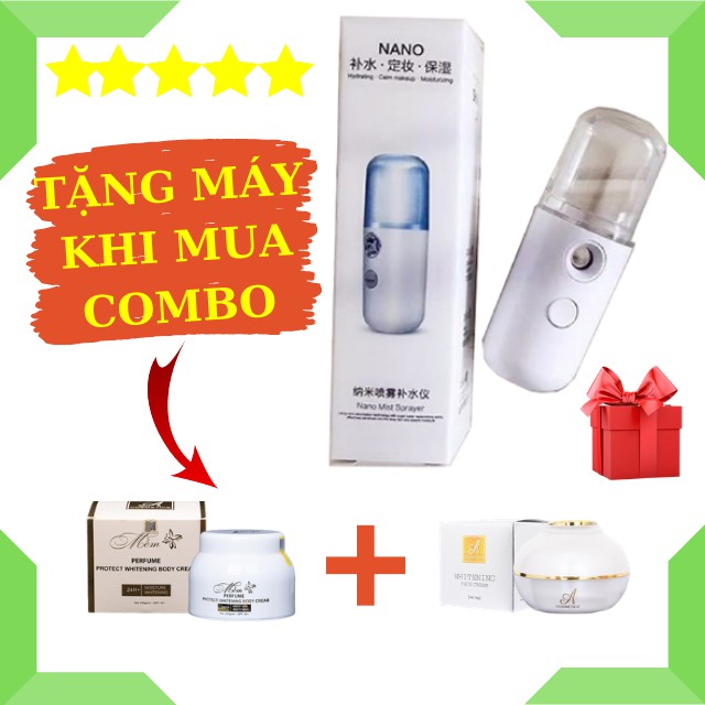 Máy Phun Sương Cầm Tay Xịt Khoáng Mini NANO Chính Hãng - Cung Cấp Độ Ẩm Dưỡng Da Mặt