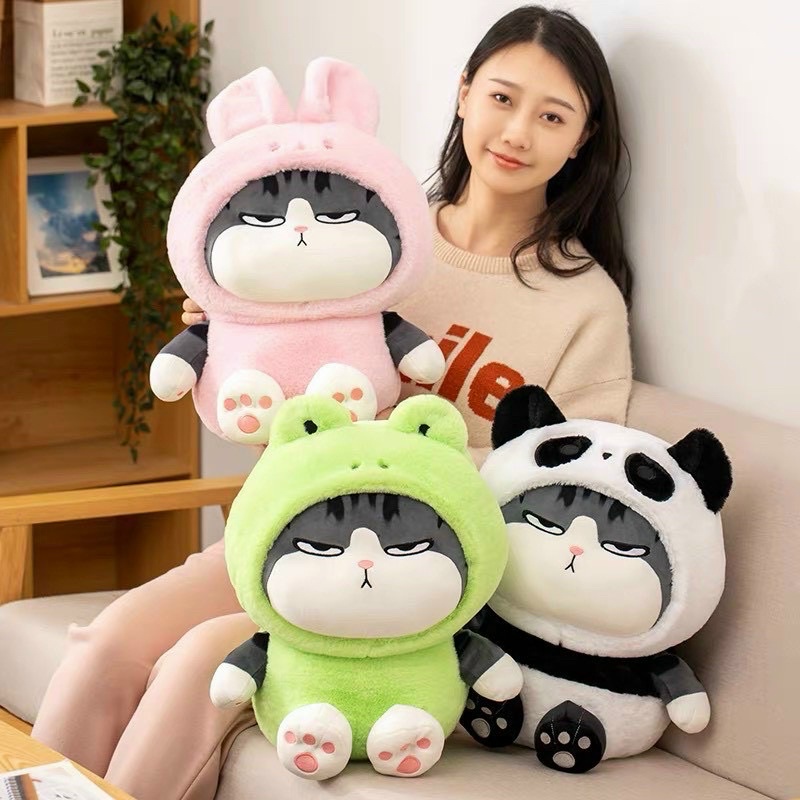 Gấu Bông Mèo Hoàng Thượng Cosplay 3 màu - Mèo Bông Cao Cấp - Xưởng Gấu Bông Việt Nam