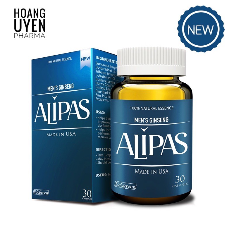 [Tích điểm chính hãng] Sâm Alipas Platinum - Chai 30 viên