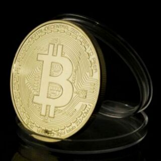 ĐỒNG TIỀN BITCOIN MẠ VÀNG 24K