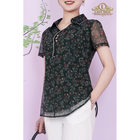 Áo Thun Lưới Trung Niên Ladyshop thời trang nữ cao cấp TK815