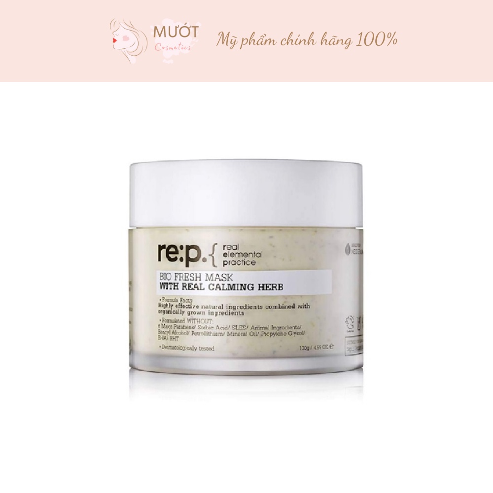 Mặt Nạ REP Đất Sét Giảm Sưng Viêm Dành Cho Da Dầu Mụn RE:P Bio Fresh Mask With Real Calming Herbs 130g