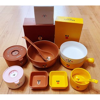 Bộ bát đĩa LINE FRIENDS ( có ảnh fb)