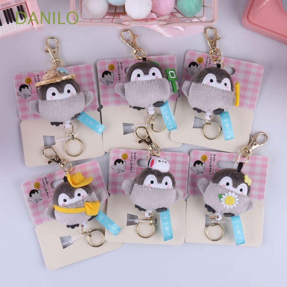 Chim cánh cụt nhồi bông dễ thương gắn móc khóa