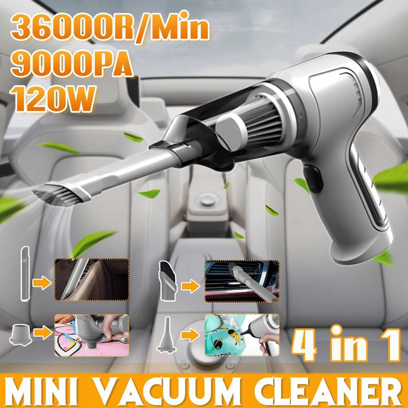 [FREESHIP] Máy thổi bụi cầm tay không dây 120w 9000pa chất lượng HAHA