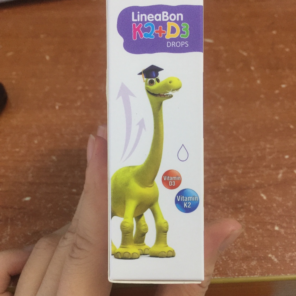 LineaBon vitamin D3 + K2 tăng hấp thu canxi phát triển chiều cao cho trẻ Dạng nhỏ giọt dễ uống lọ 10ml