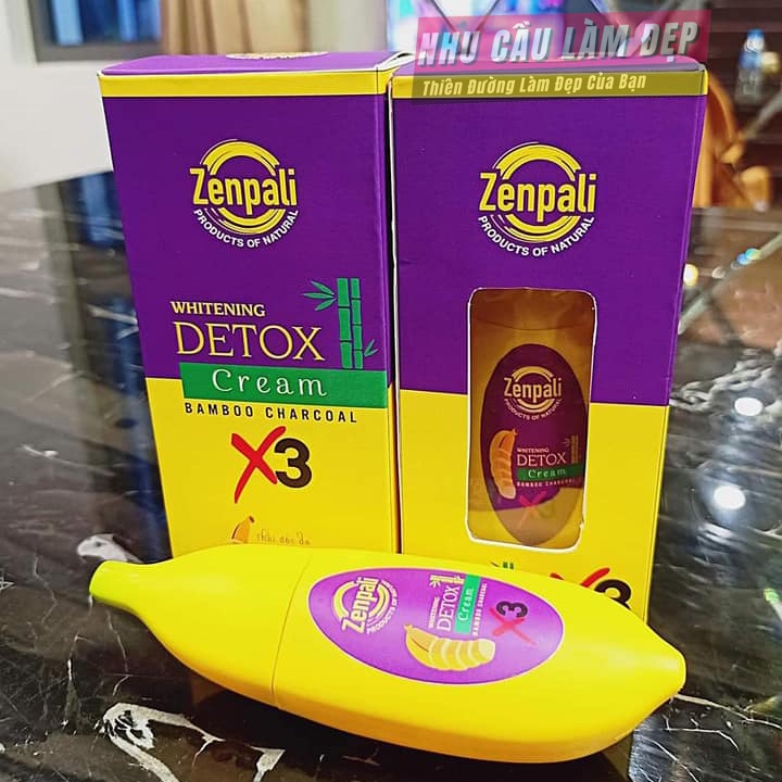 Chuối ZENPALI PLUS X3 Cấy Trắng, Thải Chì Làm Mờ Vết Thâm Làm Sạch Da