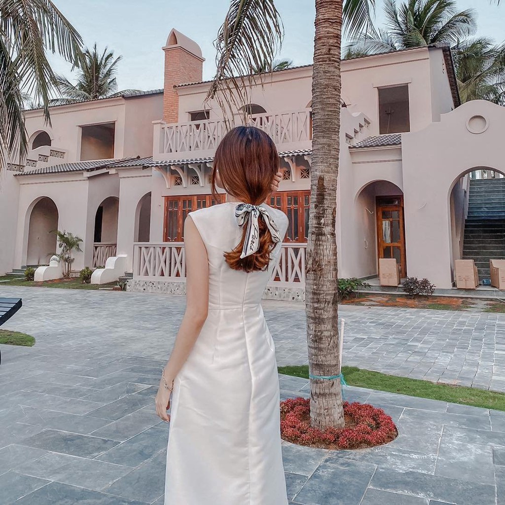 Đầm dự tiệc xẻ tà sang trọng